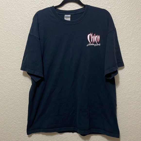 Chica Custom Cycles Black Men’s Tee Shirt. Very Good Condition. Size XL. - Picture 1 of 6